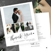 Budget minimalistische Foto Hochzeit danke Ihnen K Flyer
