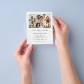 Budget Minimalistische Foto QR Code Hochzeit Einla Flyer (Gruppe)