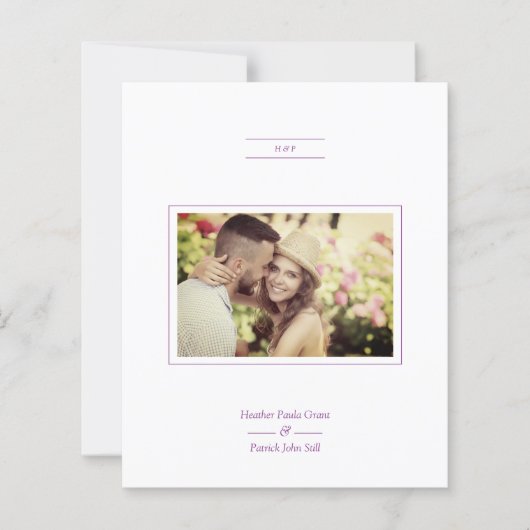 Budget Minimalistische Foto Script Hochzeit (Vorderseite)