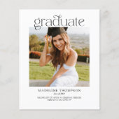 Budget Minimalistische Klasse Foto Collage Abschlu (Vorderseite)