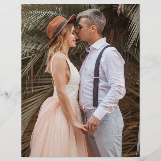 Budget Minimalistische Mauve Foto Hochzeit Einladu (Rückseite)