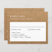 Budget Minimalistische rustikale Imitate Kraft Hoc (Vorne/Hinten)