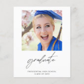 Budget Minimalistische Sie machte es Graduierungsp (Rückseite)