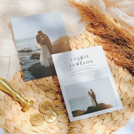 Budget Minimalistische Typografie Chic 2 Foto Hoch