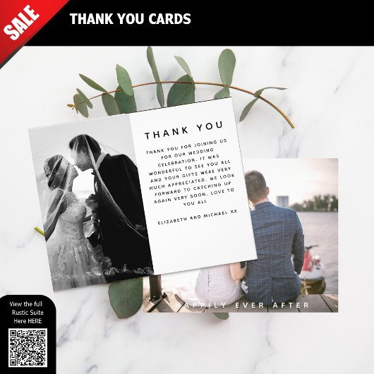 BUDGET Minimalistisches Foto Custom Wedding Vielen Flyer