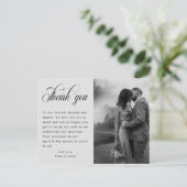 Budget Minimalistisches Foto Custom Wedding Vielen Postkarte (Stehend Vorderseite)