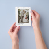 Budget Minimalistisches Foto Dankeschön Karte (Gruppe)
