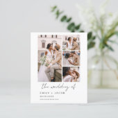 Budget Minimalistisches Foto Fünf Foto Hochzeit (Stehend Vorderseite)