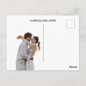 Budget Minimalistisches Foto Hochzeit Danke Postkarte (Rückseite)