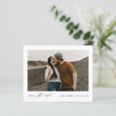 Budget Minimalistisches Foto Hochzeit speichern Da (Stehend Vorderseite)