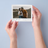 Budget Minimalistisches Foto Hochzeit speichern Da Flyer (Gruppe)