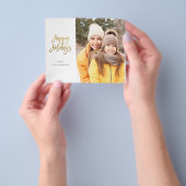 Budget Minimalistisches Foto mit Goldenem Happy Ho Flyer (Gruppe)