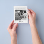 Budget Minimalistisches Foto Platz Dankeschön Kart Flyer (Gruppe)