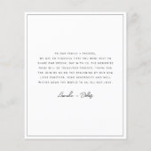 Budget Minimalistisches Foto Platz Dankeschön Kart Flyer (Hinten)