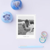 Budget Minimalistisches Foto Platz Dankeschön Kart Flyer (Einzeln)