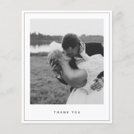Budget Minimalistisches Foto Platz Dankeschön Kart Flyer