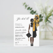 Budget Minimalistisches Foto Sie tat es Abschluss (Stehend Vorderseite)