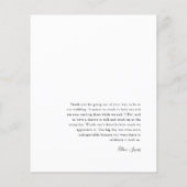 Budget Minimalistisches Foto Vielen Dank Postkarte Flyer (Hinten)