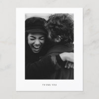 Budget Minimalistisches Foto Vielen Dank Postkarte