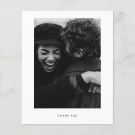Budget Minimalistisches Foto Vielen Dank Postkarte Flyer