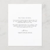 Budget Minimalistisches Script Foto Hochzeit Viele Flyer (Hinten)