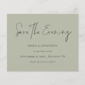 Budget Minimalistisches Skript Blass Sage Gerettet (Vorderseite)