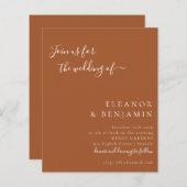 Budget Minimalistisches Skript Terracotta Wedite E (Vorne/Hinten)