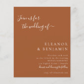 Budget Minimalistisches Skript Terracotta Wedite E (Vorderseite)