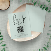 Budget Minze QR Code Skript Hochzeit RSVP
