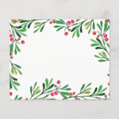 Budget Mistletoe Botanisches Foto Ferienkarte (Rückseite)