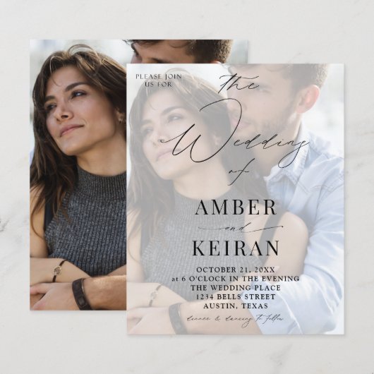 Budget Misty White Shades Foto Wedding (Vorne/Hinten)