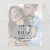 Budget Misty White Shades Foto Wedding (Vorderseite)