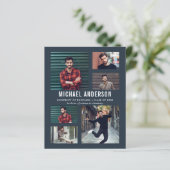 Budget Mitternacht 6 Foto Chalkboard Grad Party (Stehend Vorderseite)