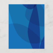 Budget Mod Abstrakt Blue Graduation Party Einladun (Rückseite)