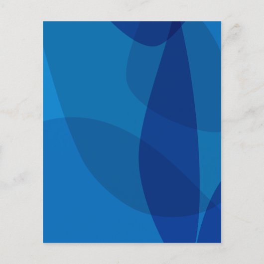 Budget Mod Abstrakt Blue Graduation Party Einladun (Rückseite)