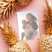 Budget MOD Calligraphy w Duo Foto Save the Date Flyer