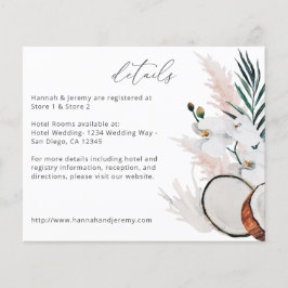 Budget MOD Coconut Coral & White Floral Details Flyer