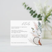 Budget MOD Coconut Korallenweiße Blumendetails (Stehend Vorderseite)