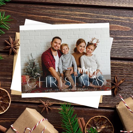 Budget MOD Ele Minimalistisch Frohe Weihnachts-Fot