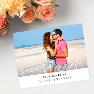 Budget MOD Foto & Kalligrafie 4 W Save the Date Flyer