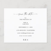 Budget MOD Foto & Kalligrafie 4 W Save the Date Flyer (Hinten)