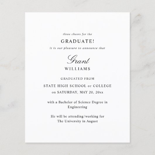 Budget Mod Foto Vertical Abschluss Ankündigung Flyer (Hinten)