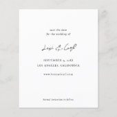 Budget MOD H Duo Foto Save the Date Flyer (Hinten)