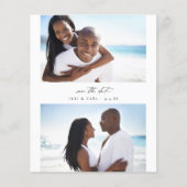 Budget MOD H Duo Foto Save the Date Flyer (Vorne)