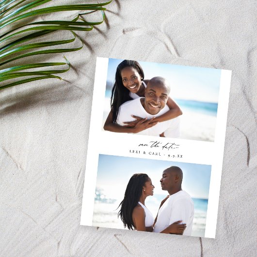 Budget MOD H Duo Foto Save the Date Flyer