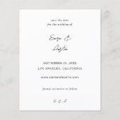 Budget MOD Kalligrafie Foto Vertikal Gerettet Date (Rückseite)