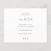 Budget MOD Para Foto Horizontale Save-the-Date-Kar Flyer (Hinten)