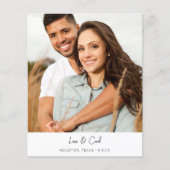 Budget MOD Para Foto Save the Date (Vorderseite)