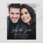 Budget MOD V Foto Elegant Save the Date - Dunkel (Vorderseite)