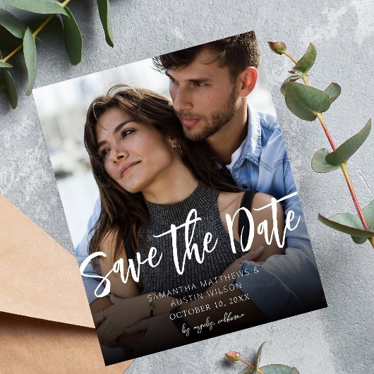 Budget MOD V Foto Save the Date kühl - Dunkel Flyer